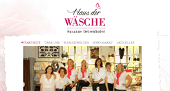 Desktop Screenshot of haus-der-waesche.com